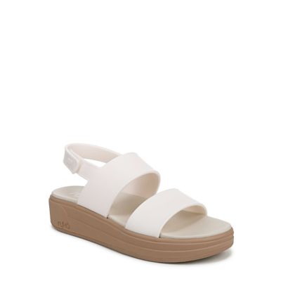 Ryka Women's Viv Slingback Sandal, White, 9W