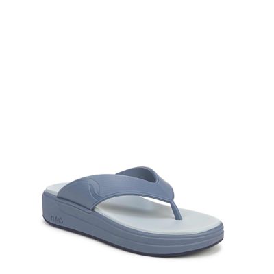 Ryka Women's Viv Thong Sandal, Blue, 9.5W