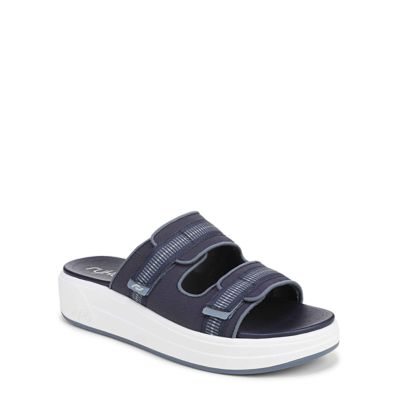 Ryka Women's Viv Slide Sandal, Blue, 12W