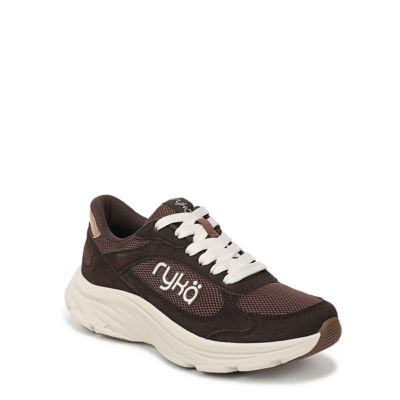 Ryka Women's Devine Max Classic Walking Sneaker, Brown, 9.5M