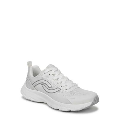 Ryka Women's Devine Walking Sneaker, White, 7M