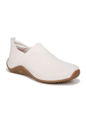 Ryka Women's Echo Knit Slip On Sneaker, Ivory, 6M