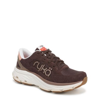 Ryka Women's Devotion X Max Classic Walking Sneaker, Brown, 7.5W