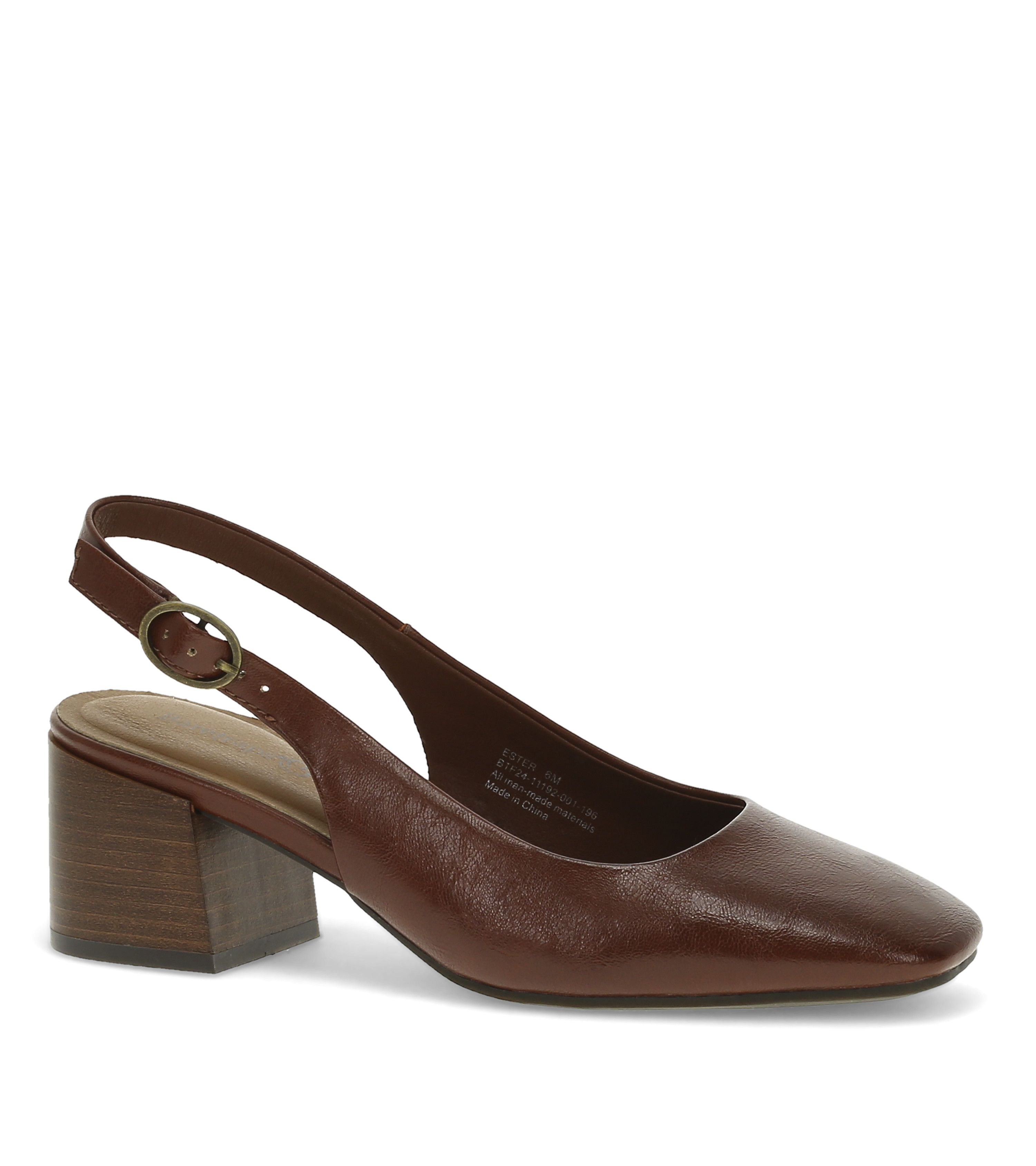 Ester Block Heel Slingback Pump