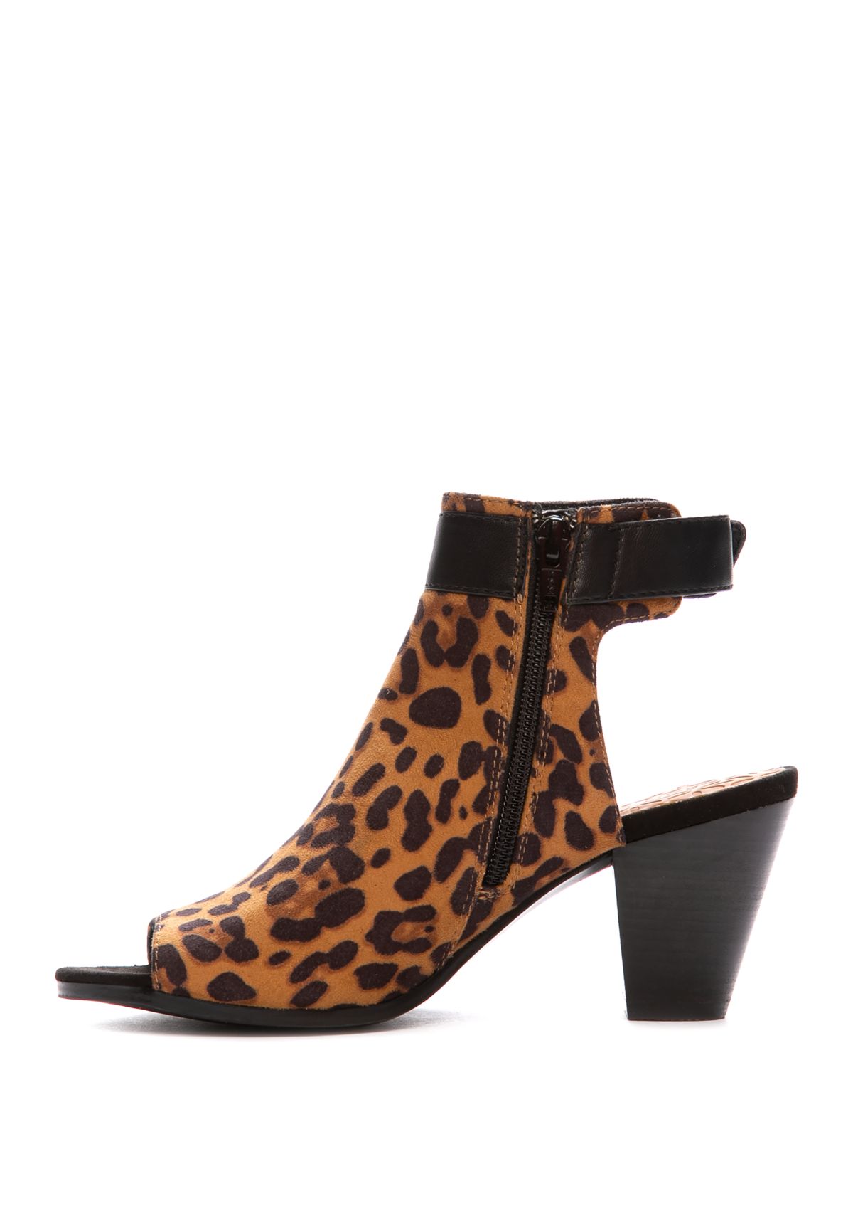 Reining Natural Leopard Heels