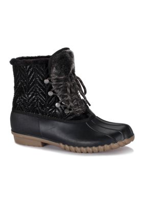 women's edith encore water resistant winter duck boot