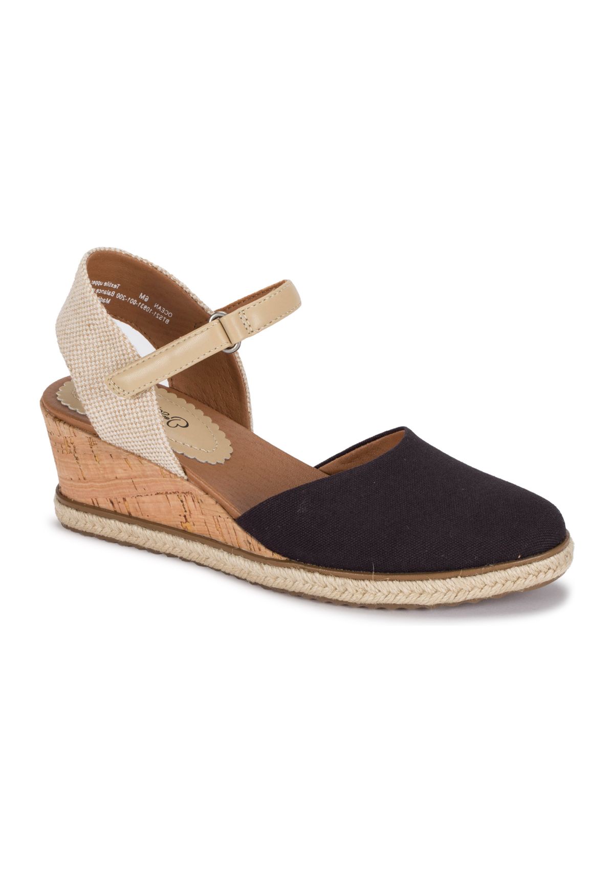 Ocean Closed Toe Wedge Sandal