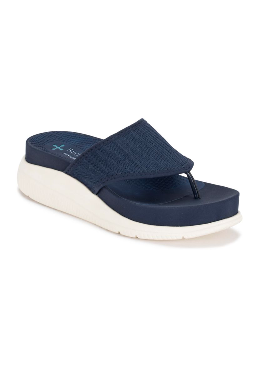 Sariah Posture Plus Wedge Thong Sandals