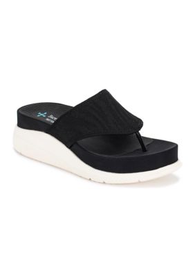 Sariah Posture Plus Wedge Thong Sandals