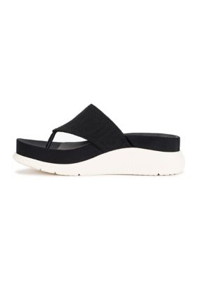 Sariah Posture Plus Wedge Thong Sandals