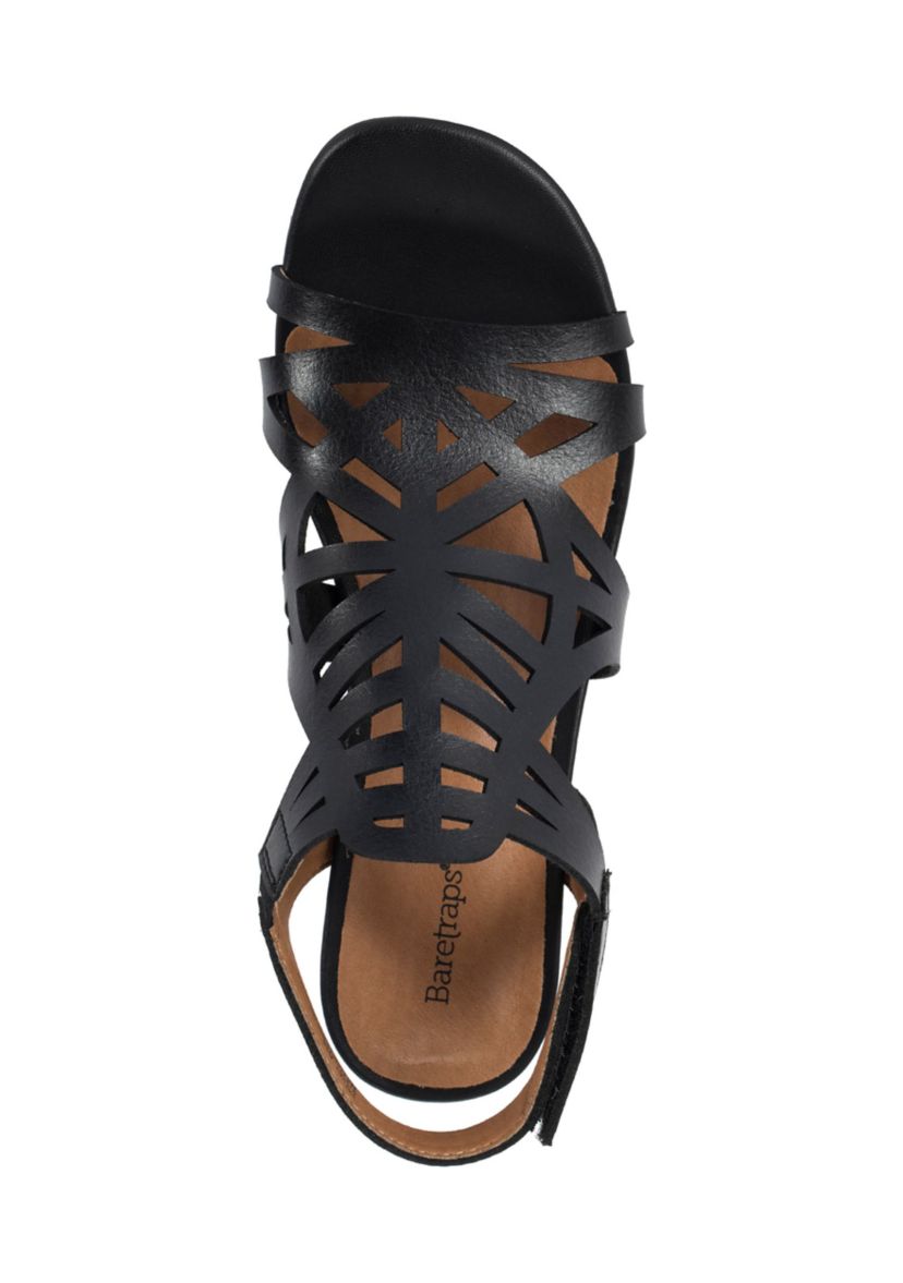 Velvet Block Heel Sandal