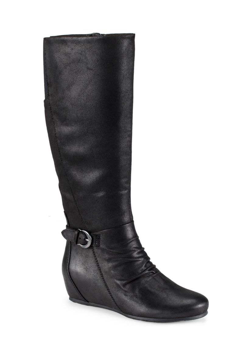 Sammy Wedge Boots - Wide Width Wide Calf