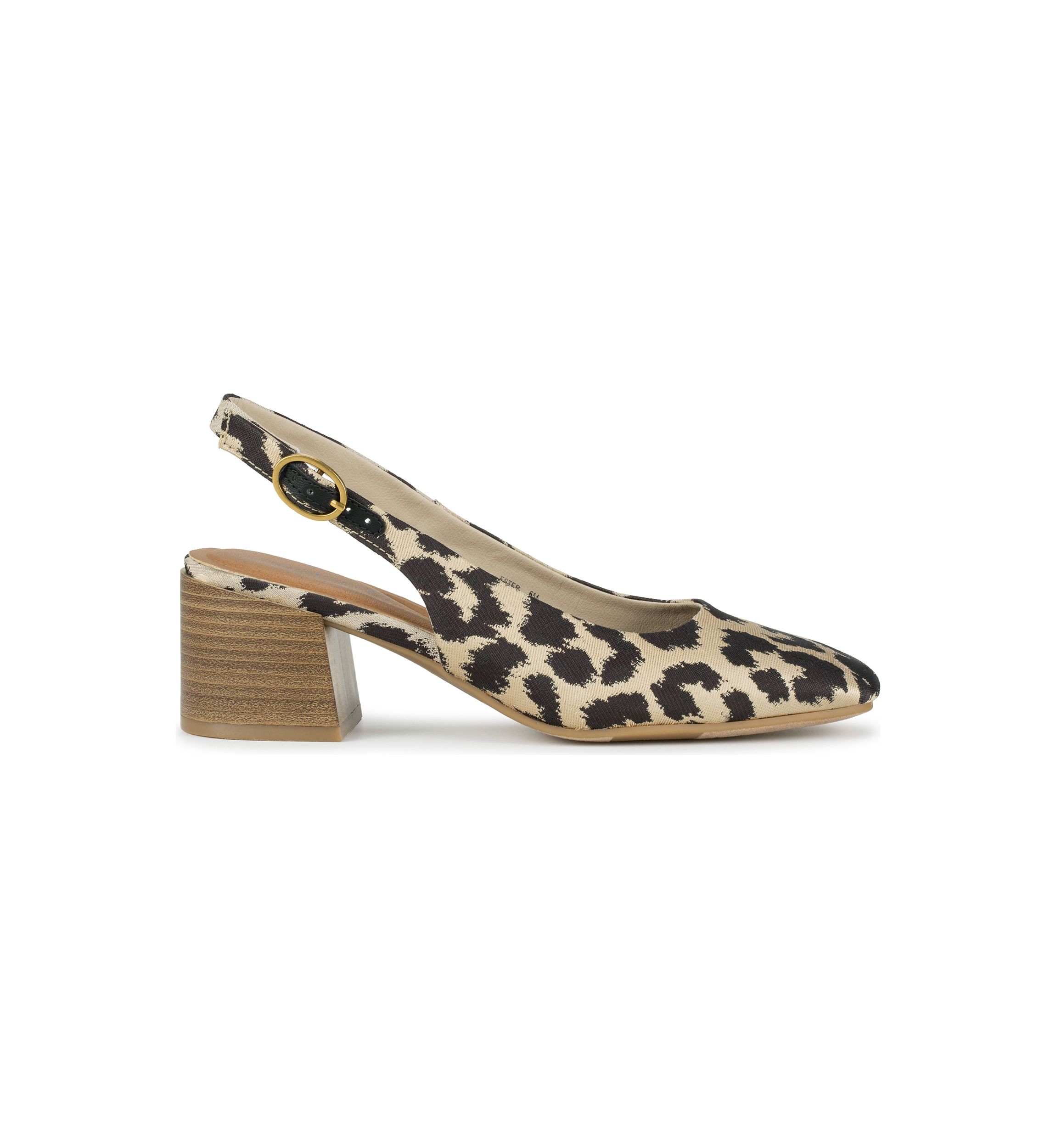 Ester Square Toe Slingback Heels