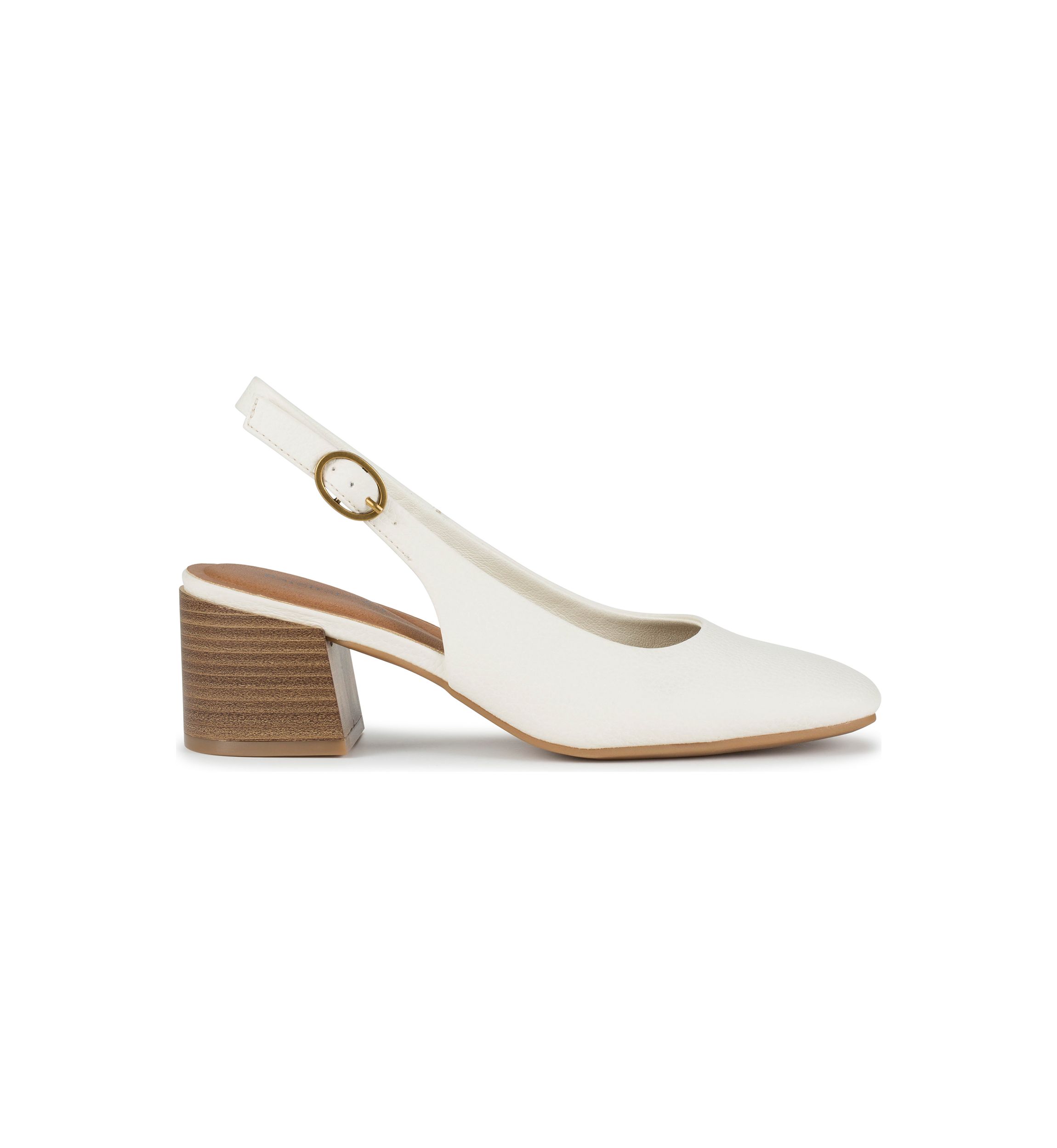 Ester Square Toe Slingback Heels