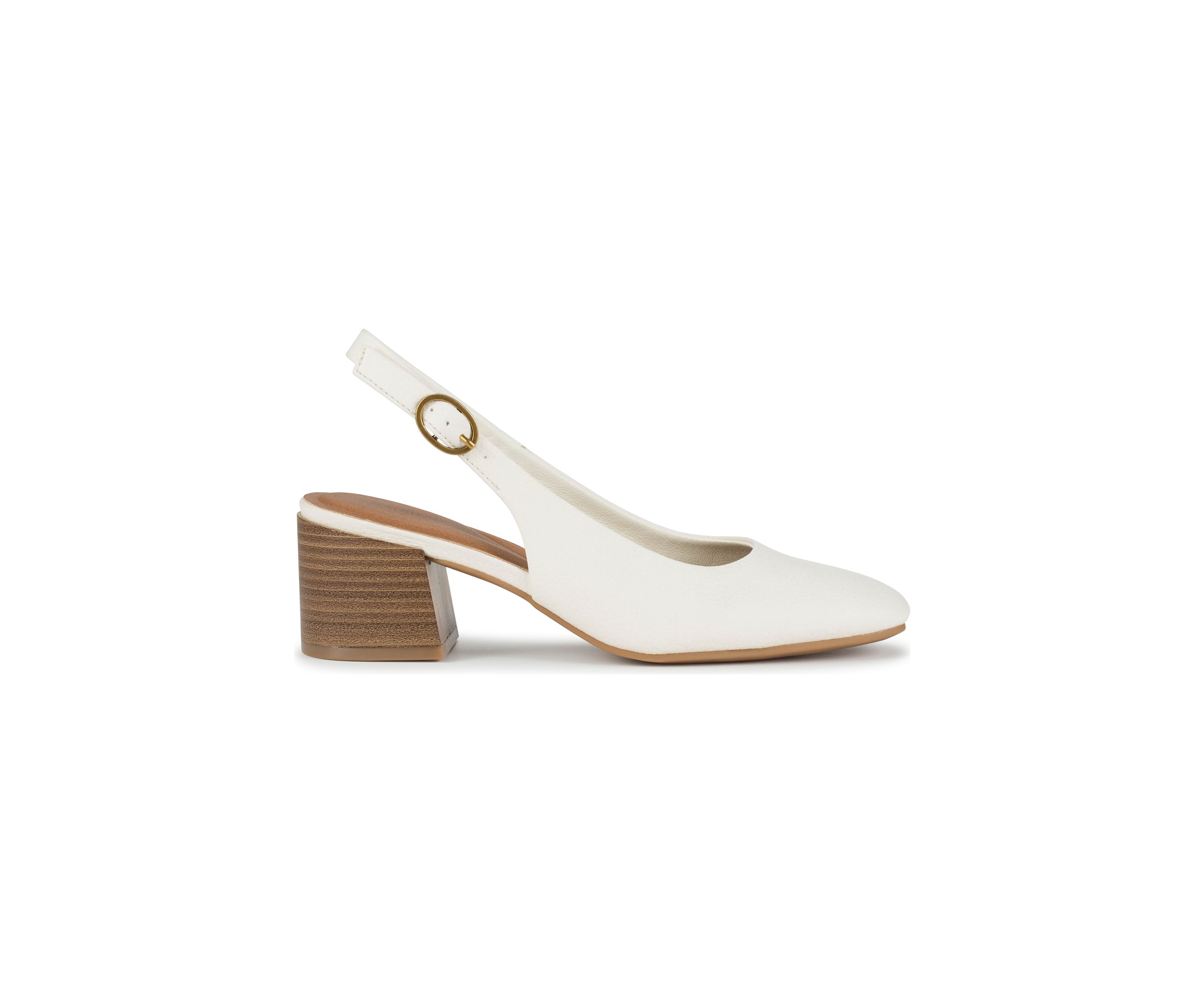 Ester Square Toe Slingback Heels