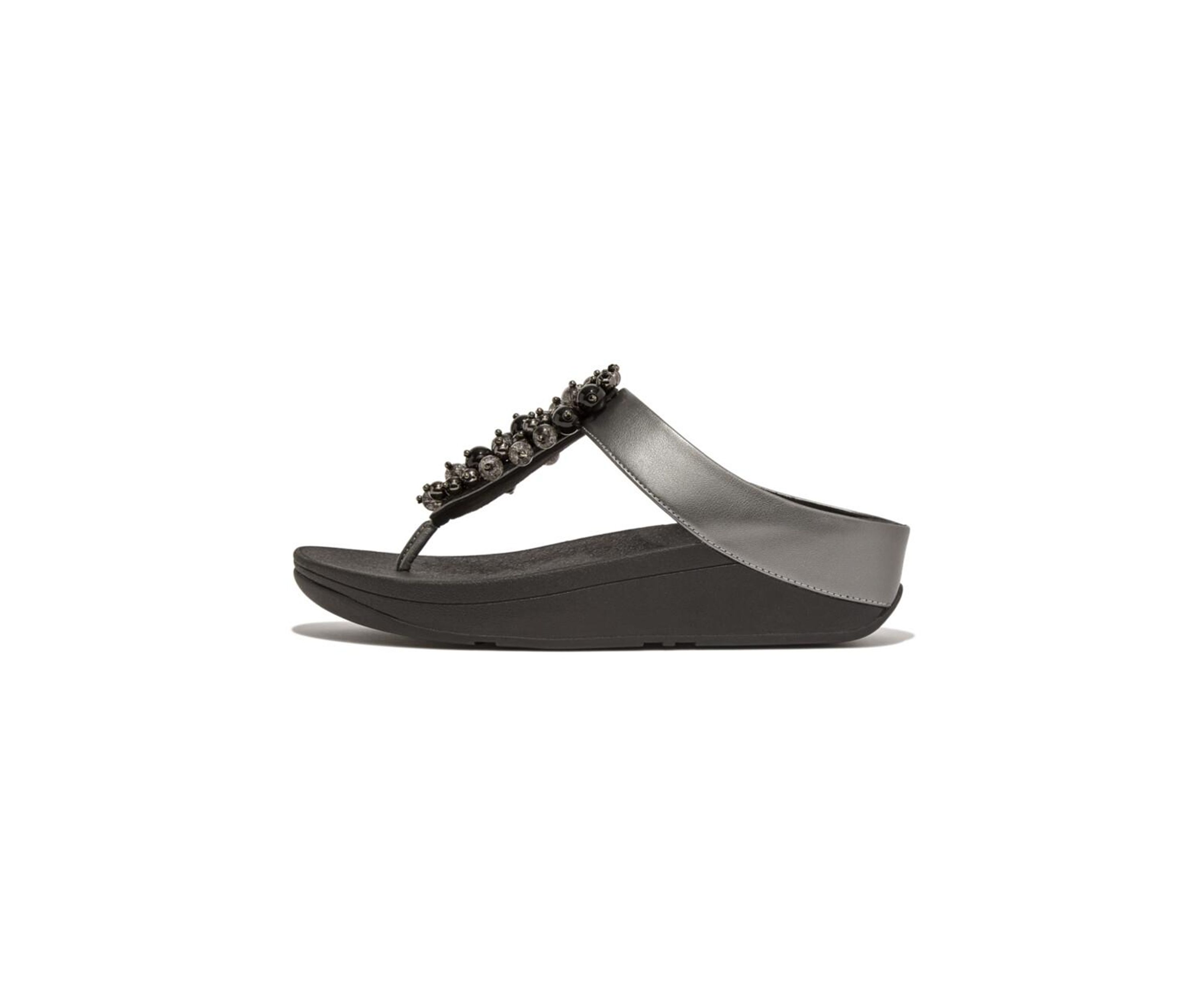 Fino Bauble-Bead Toe-Post Sandals 