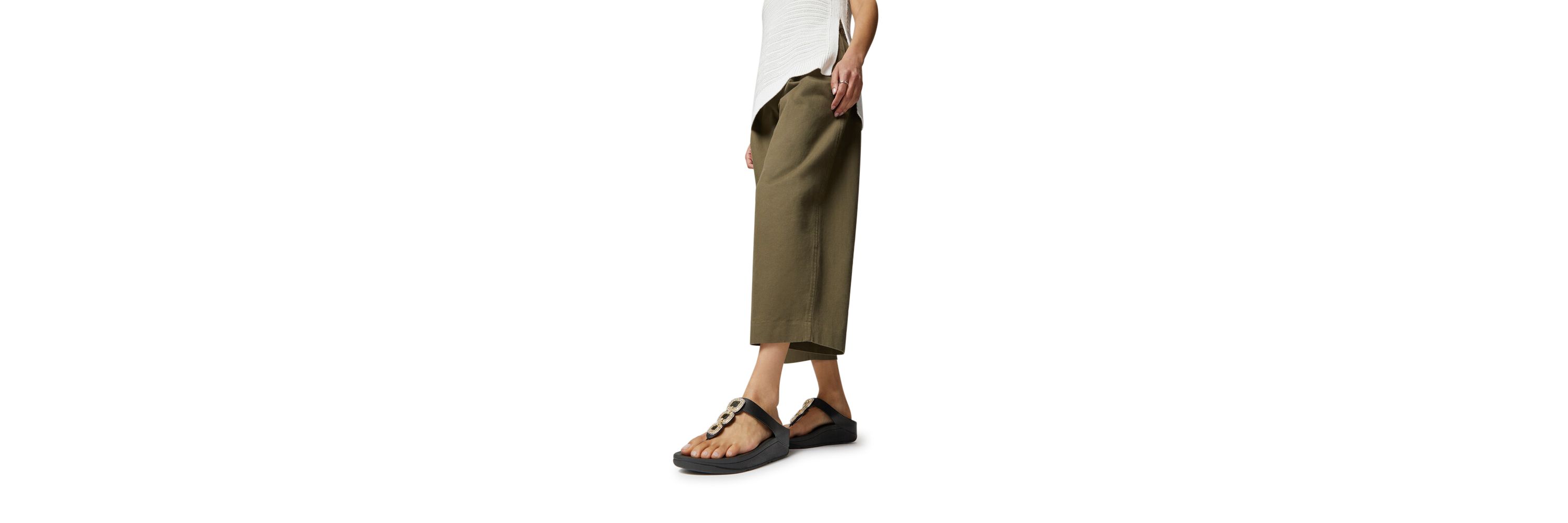 Fino Crystal Chain Sandals