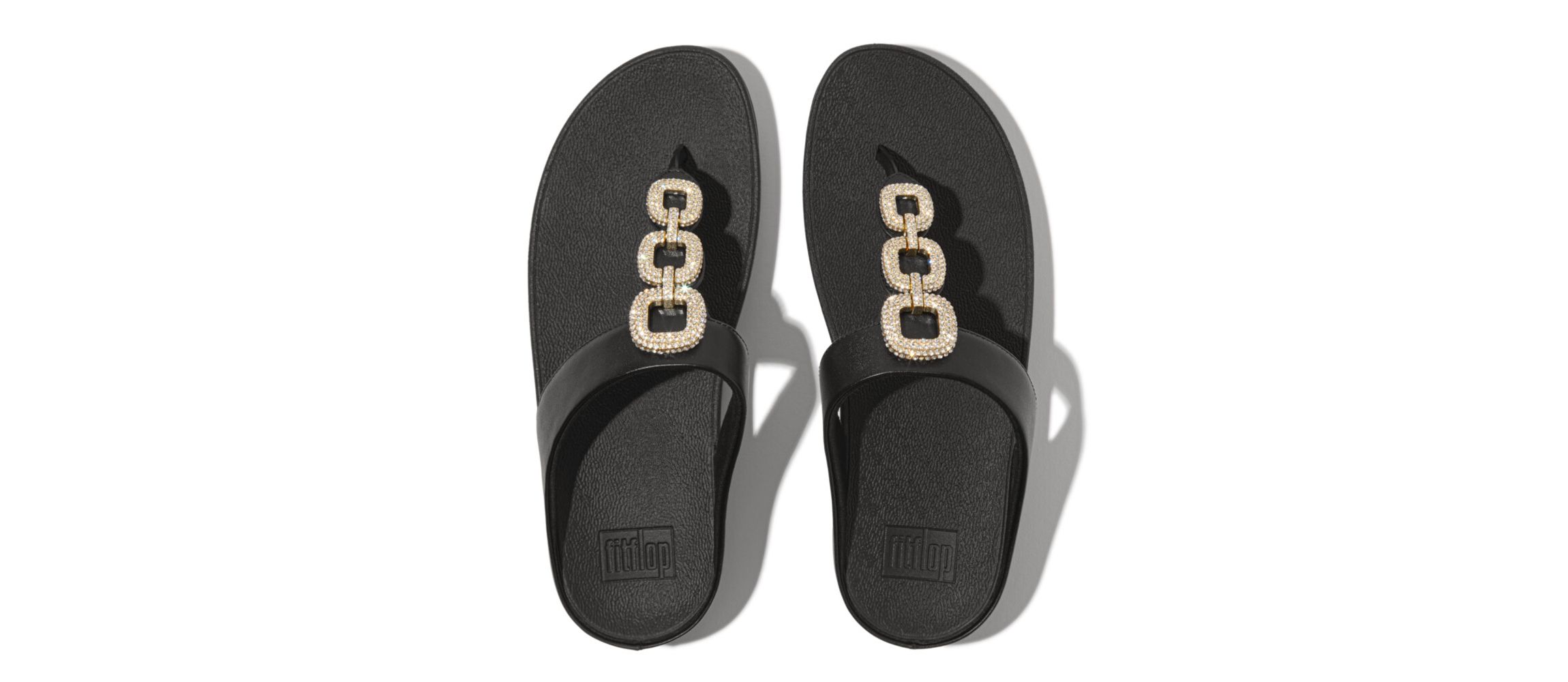 Fino Crystal Chain Sandals