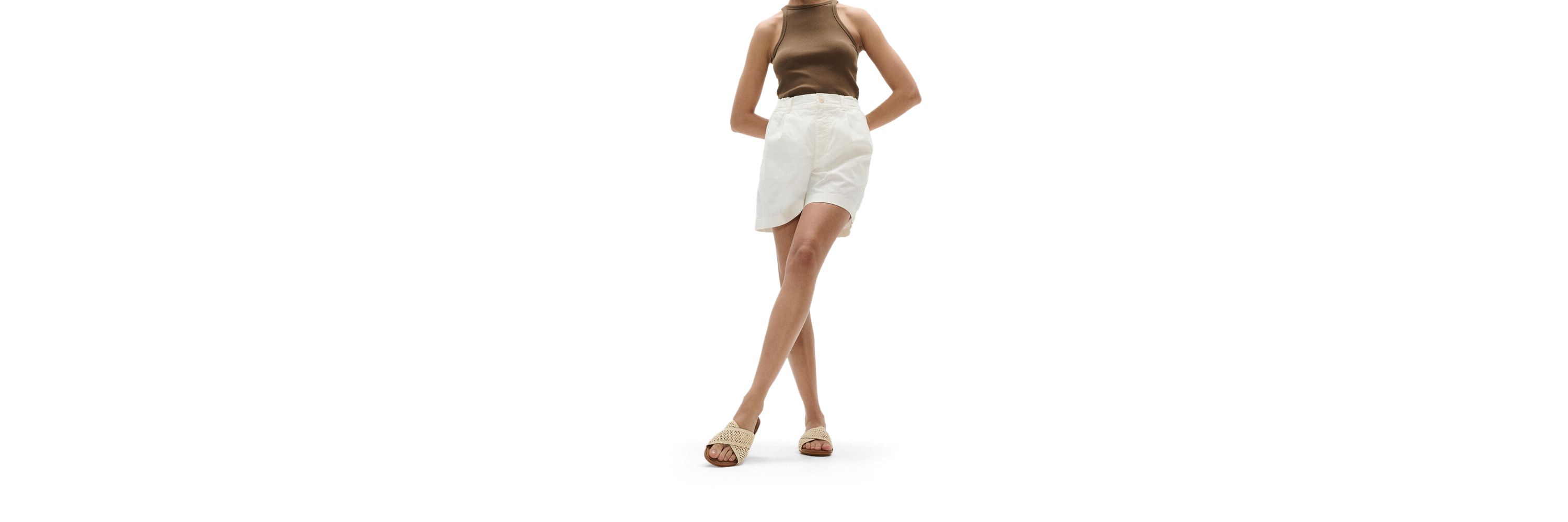 Gracie Woven Cross Slide Sandals