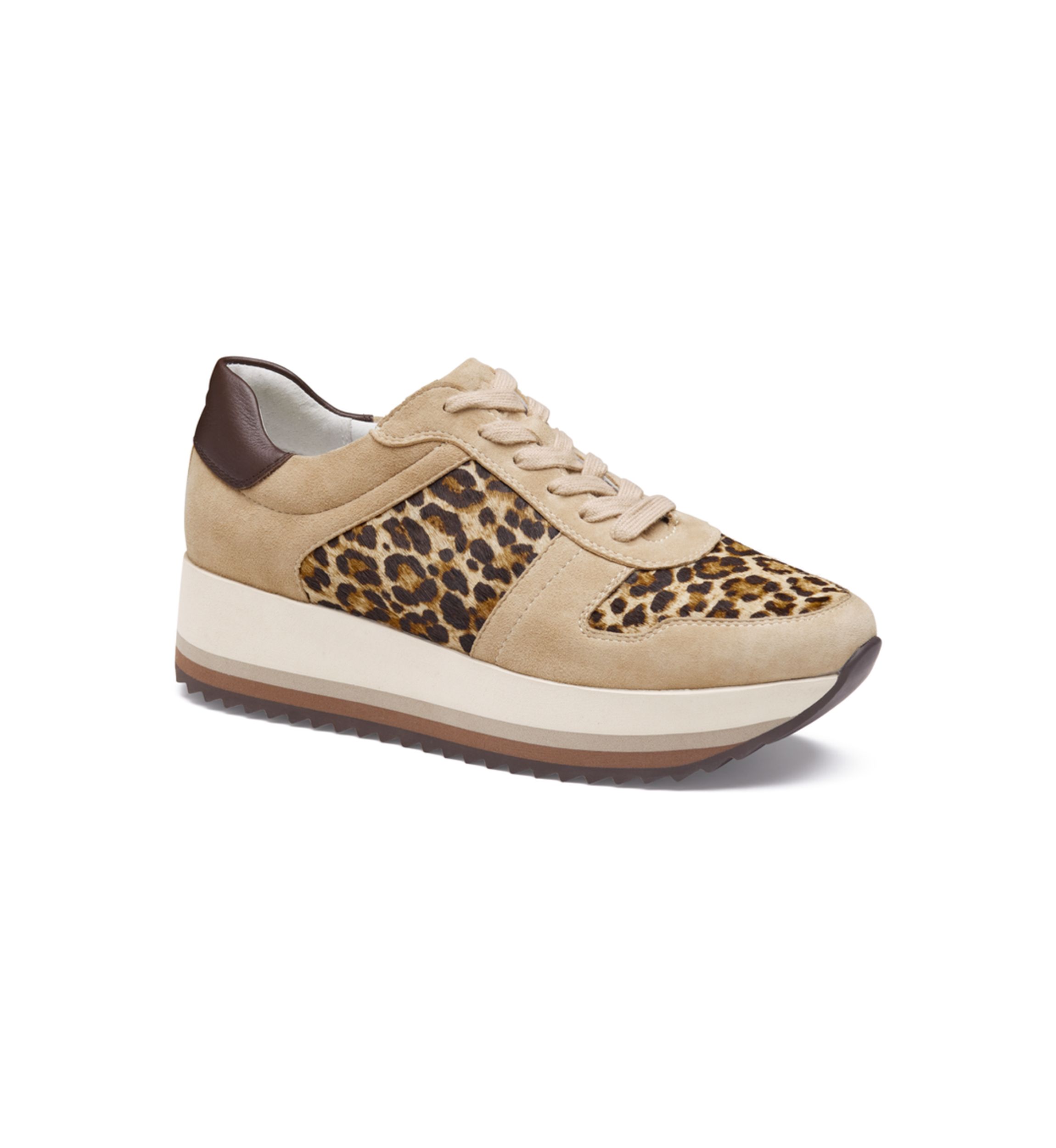 Gracie Color-Block Lace-Up Sneakers