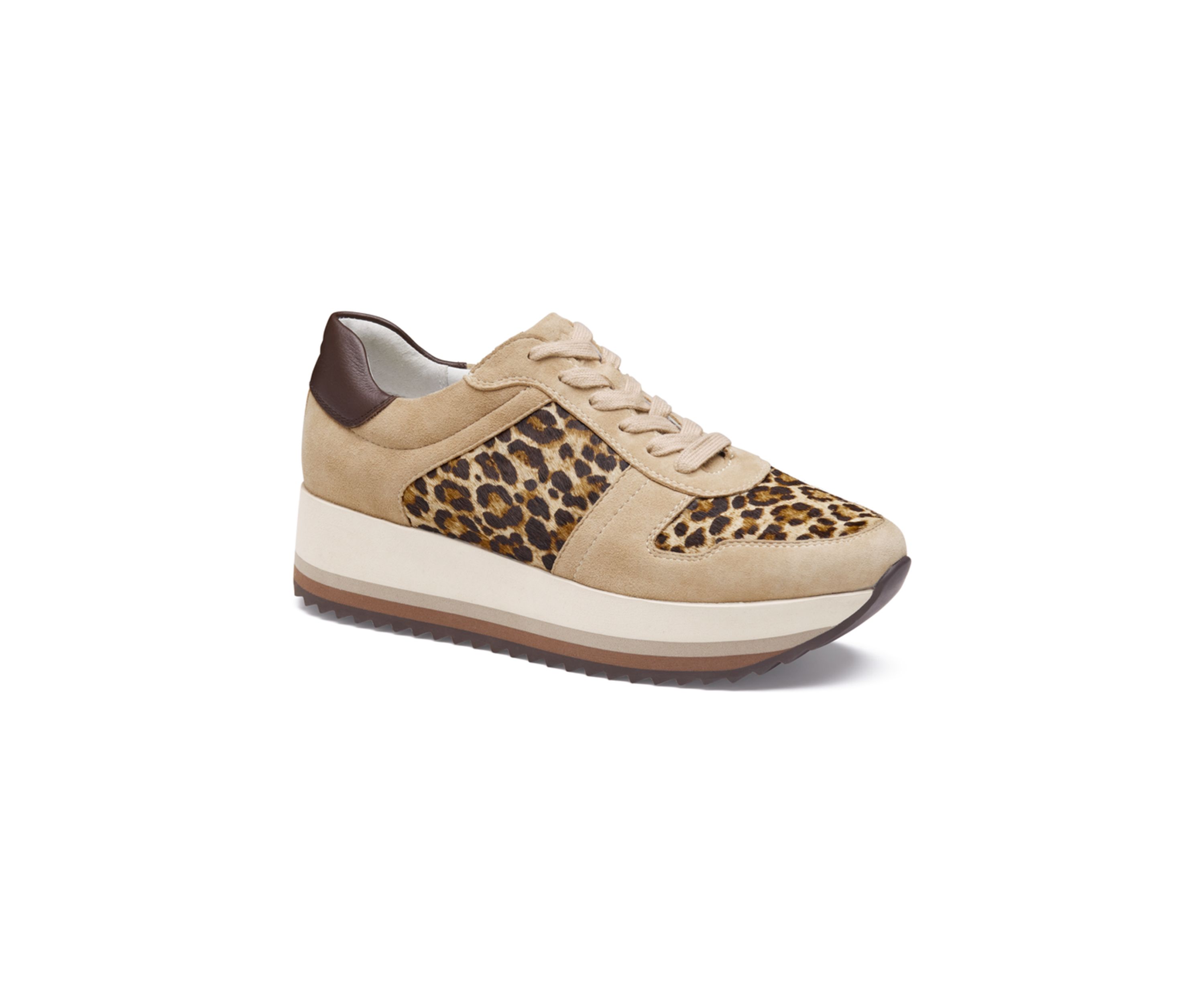 Gracie Color-Block Lace-Up Sneakers