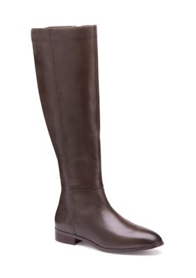 Johnston & Murphy Women's Tinsley Riding Boots, Dark Brown, 9.5M