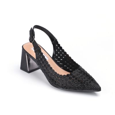 Ninety Union Women's Bonnie Micro Rhinestones Chunky Heel Slingback