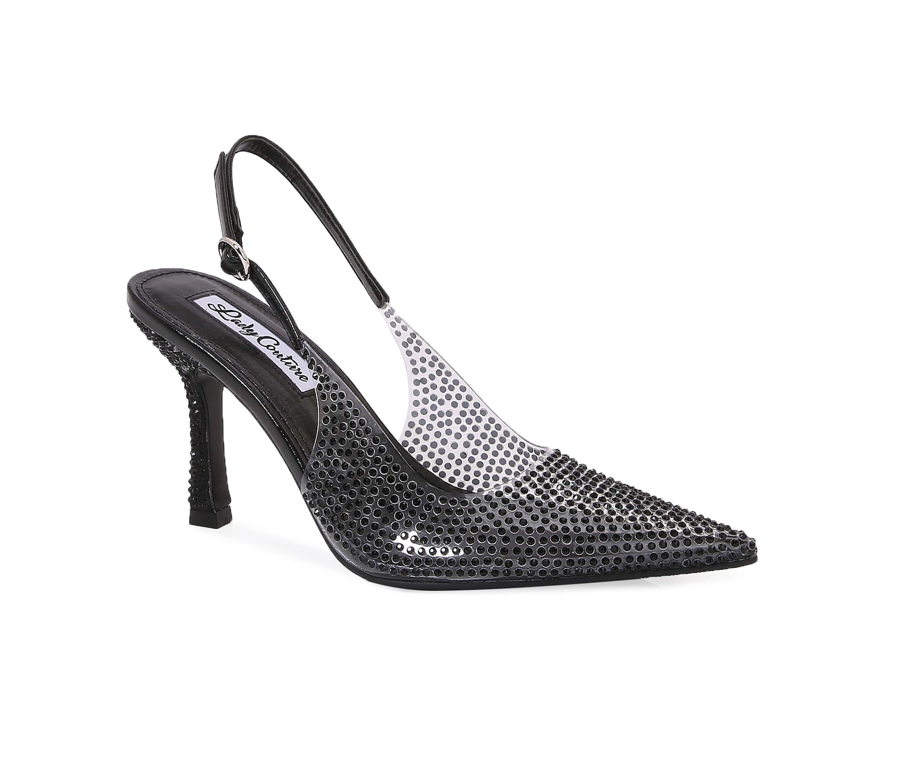 Irene, Clear Rhinestone Slingback