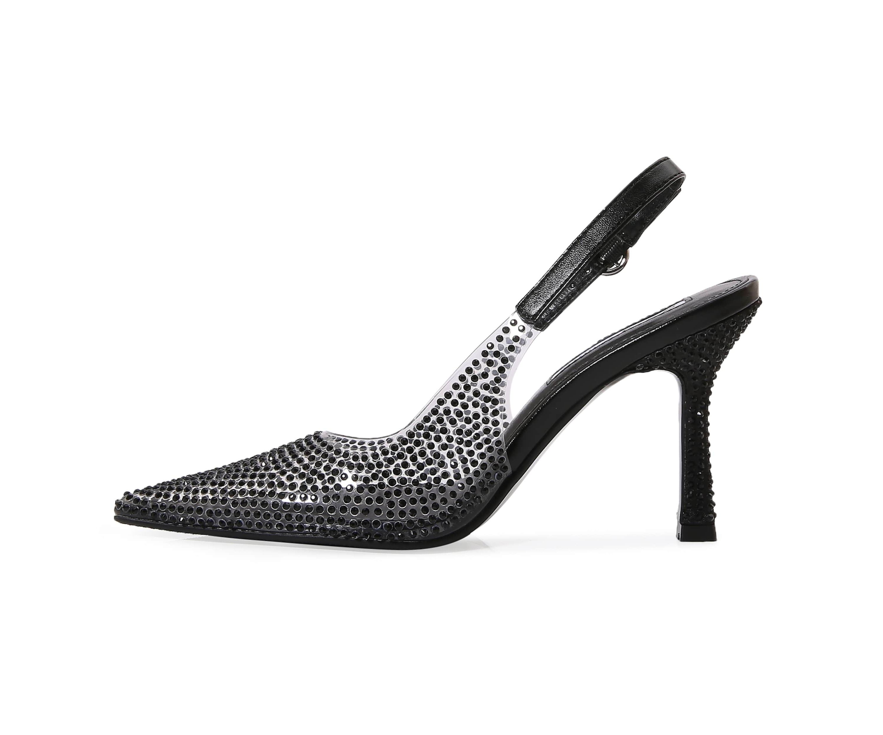 Irene, Clear Rhinestone Slingback