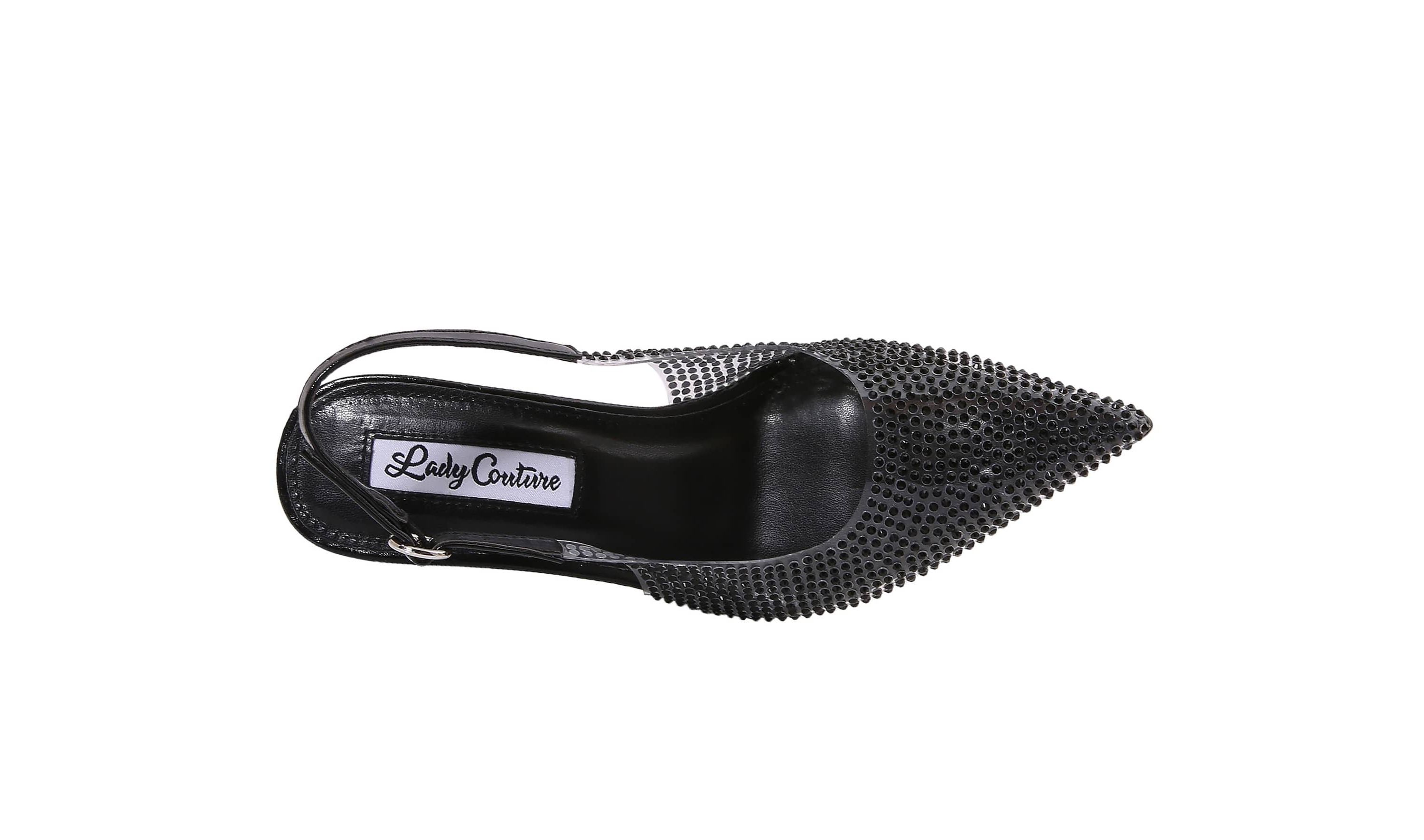 Irene, Clear Rhinestone Slingback