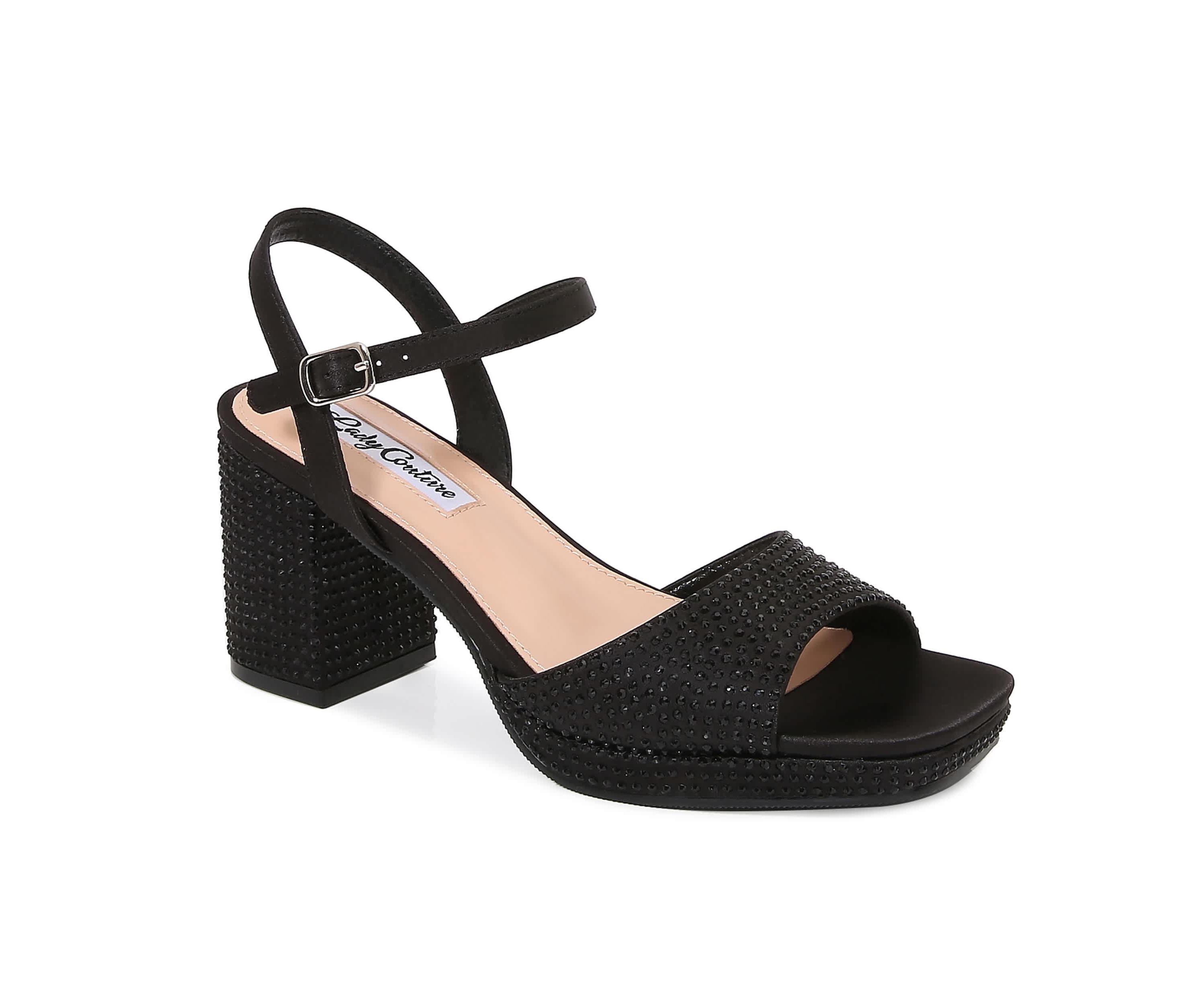 Judy, Rhinestone Platform Sandal