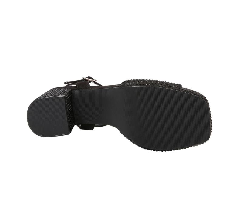 Judy, Rhinestone Platform Sandal
