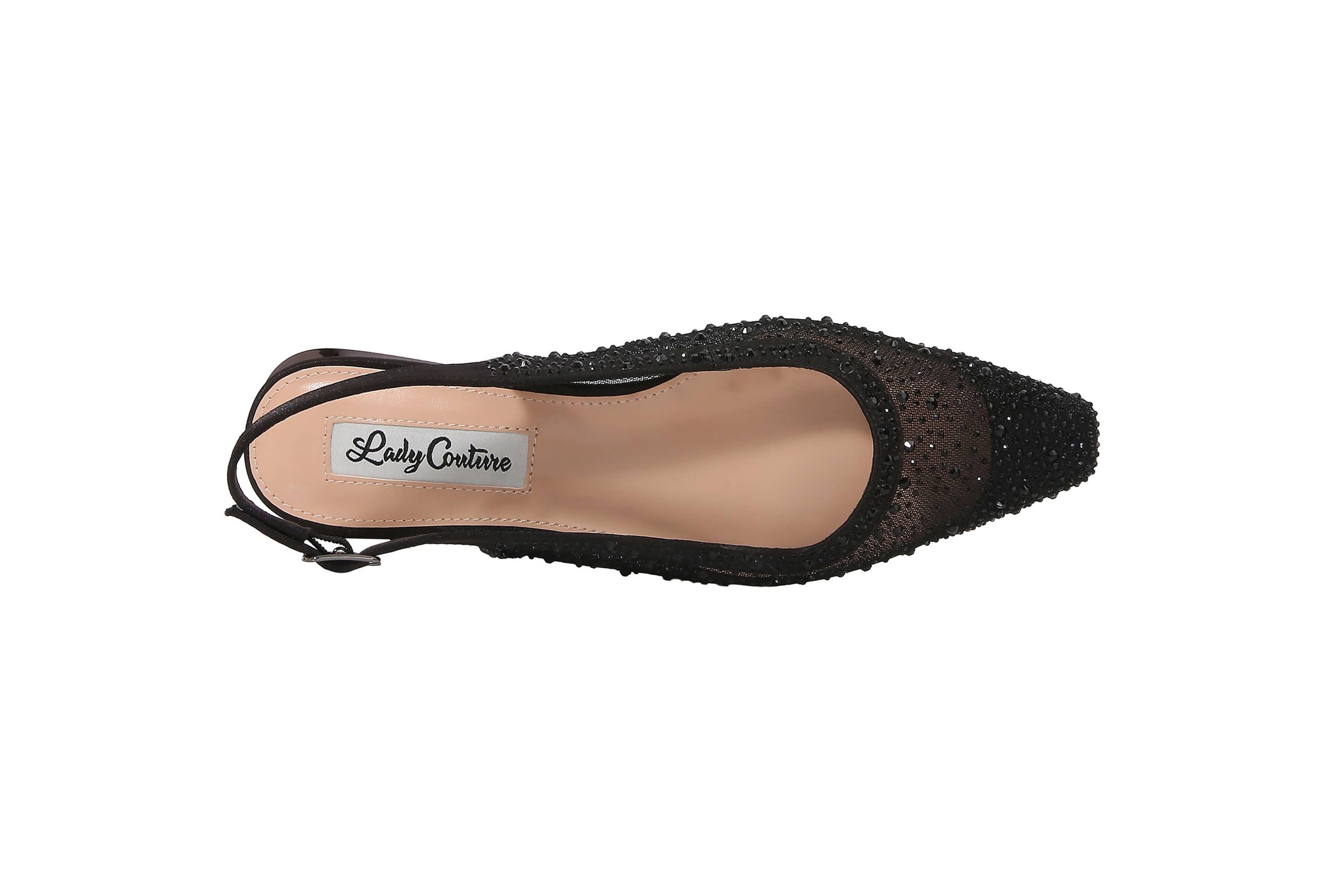Kara, Rhinestone Mesh Flat
