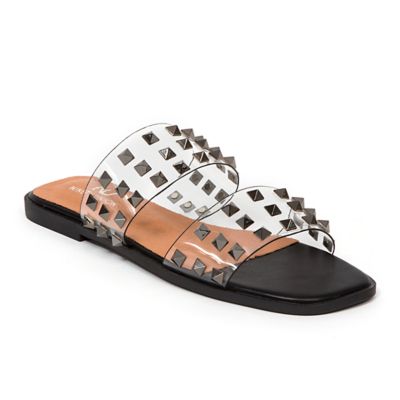 Ninety Union Women's Bloom Flat Slide With Studs