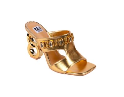 Ninety Union Women's Rio Metallic Heel Embellished Slide