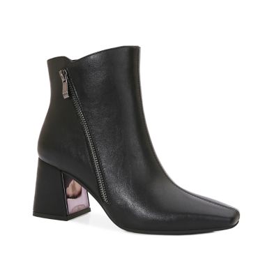 Ninety Union Women's Lyona Outside Zipper Block Heel Ankle Bootie