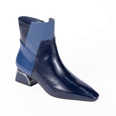 Ninety Union Women's Rudy Patchwork Multi-Color Ankle Block Heel Bootie