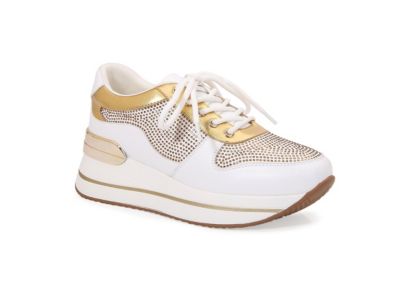 Ninety Union Women's Dallas Multi Color Sneaker, White, 13M