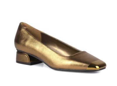 Ninety Union Women's Eagle Metallic Heel Cap Toe Flat, 11M