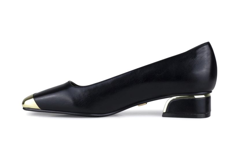 Eagle, Metallic Heel Cap Toe Flat
