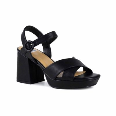 Ninety Union Women's Emely Platform Metallic Sandal, Black, 12M