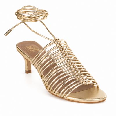 Ninety Union Women's Jodie Metallic Strappy Lace Up Sandal