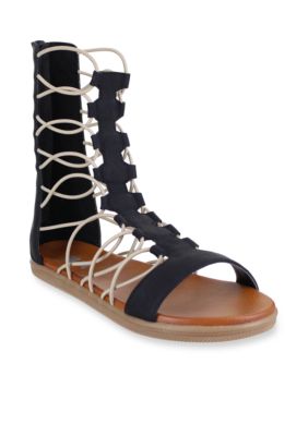 Mia gladiator sandals online black