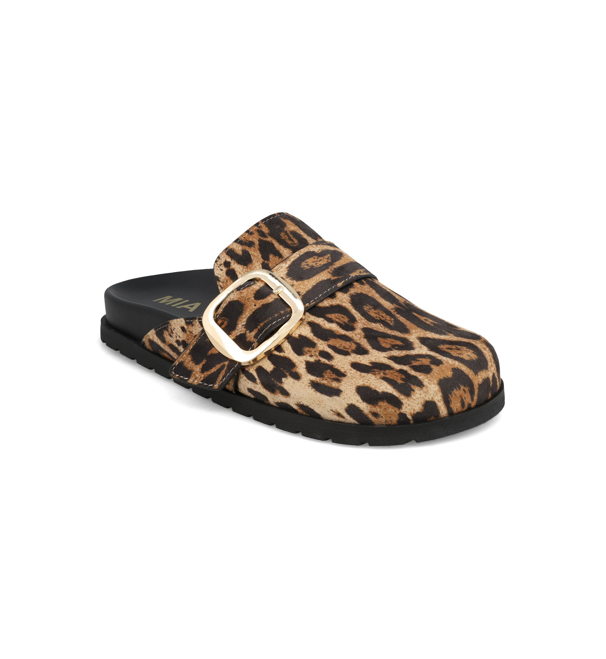 Gilia Leopard Print Clogs
