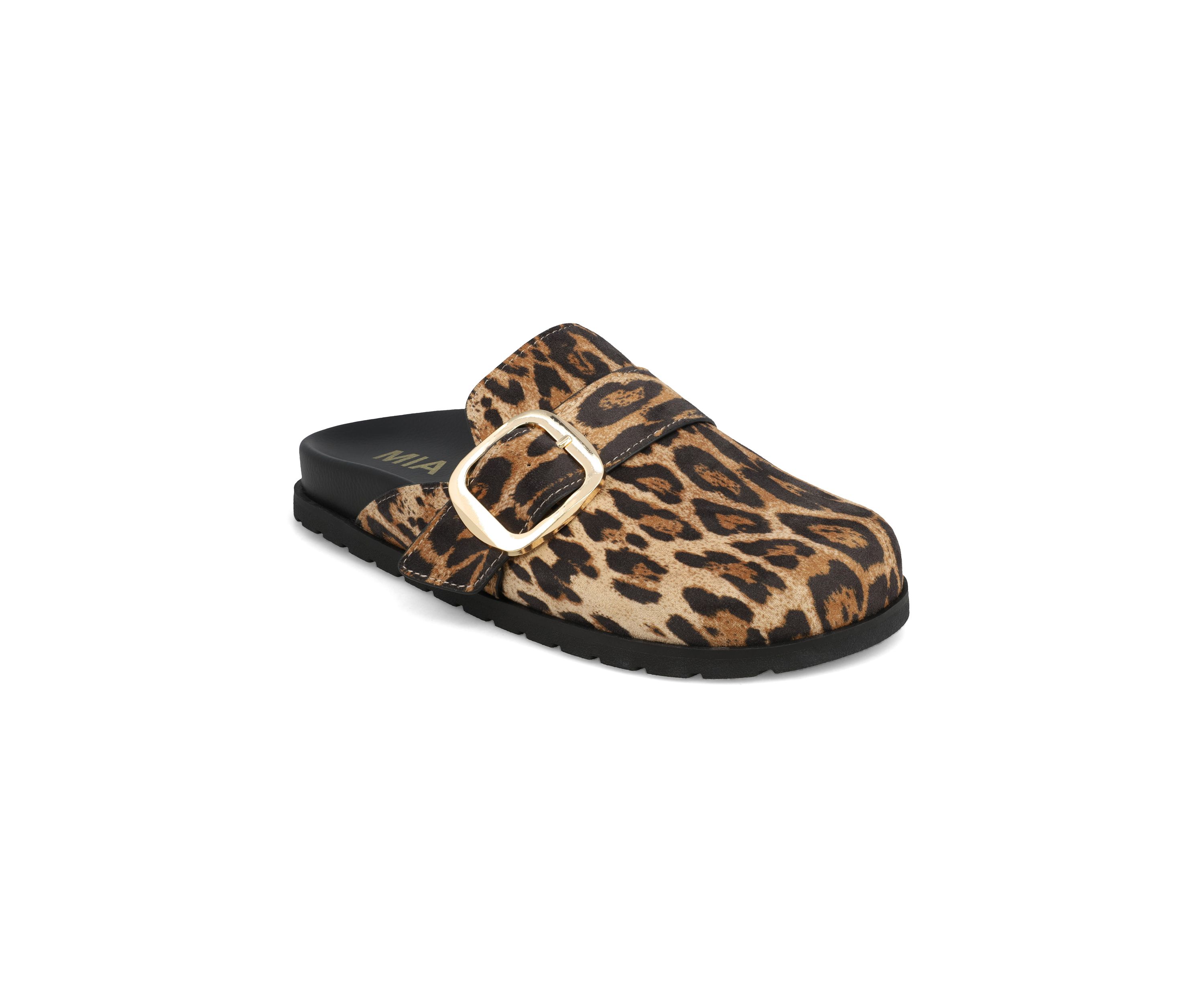 Gilia Leopard Print Clogs