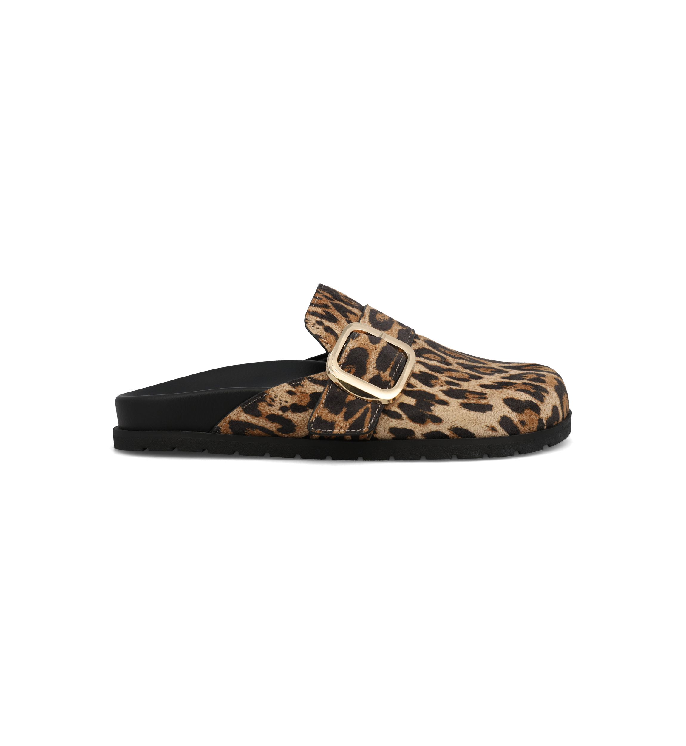 Gilia Leopard Print Clogs