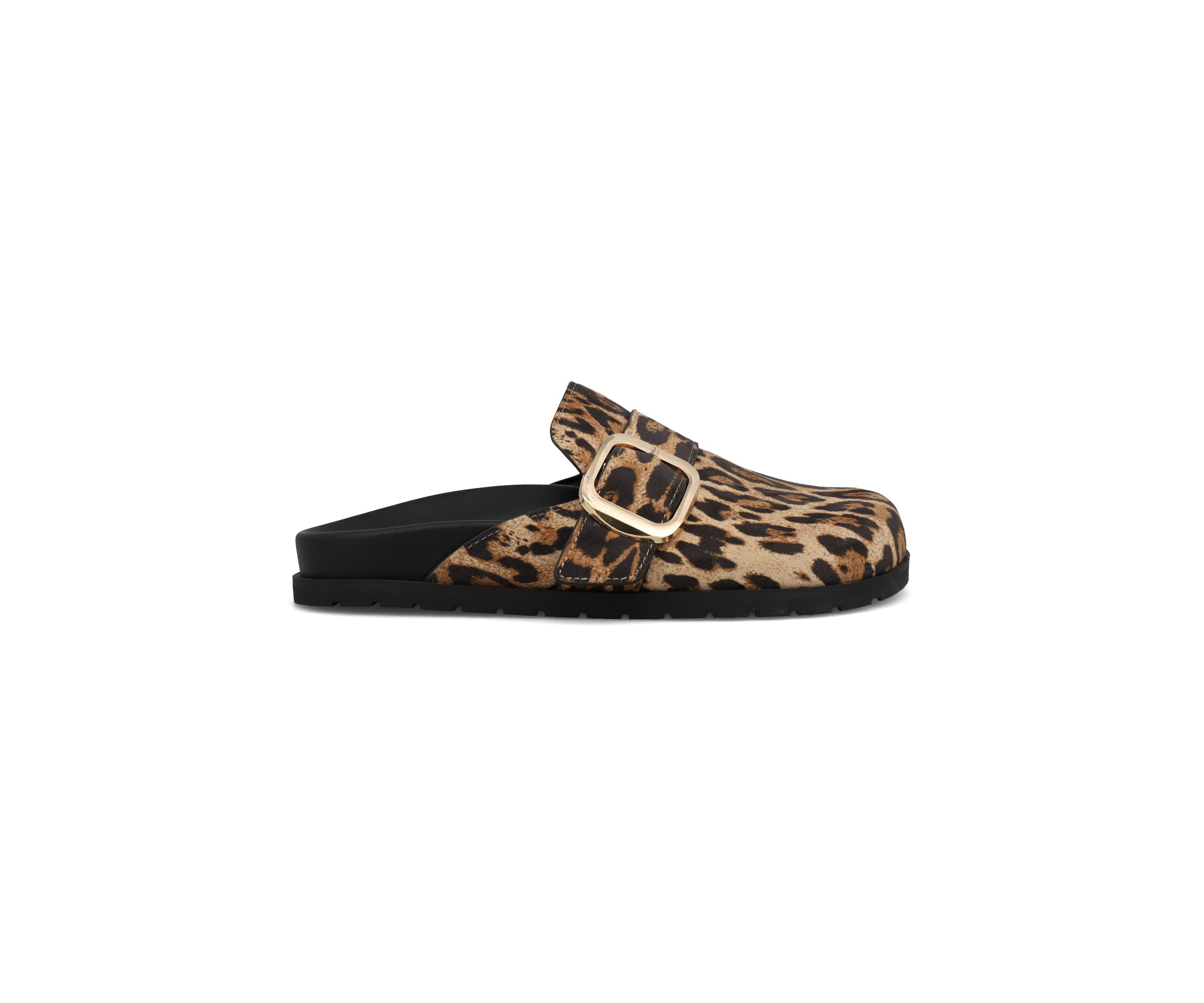 Gilia Leopard Print Clogs