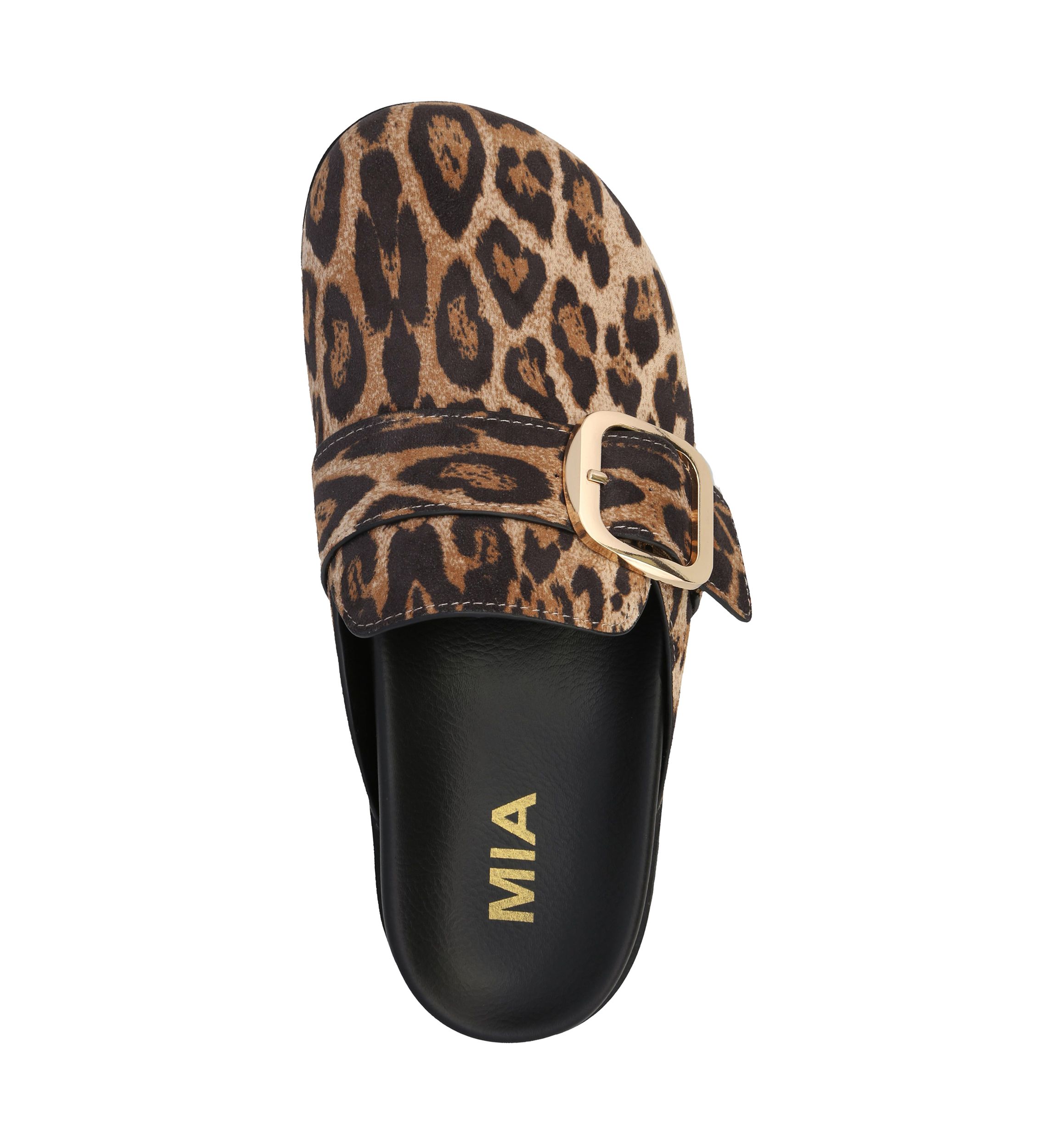 Gilia Leopard Print Clogs
