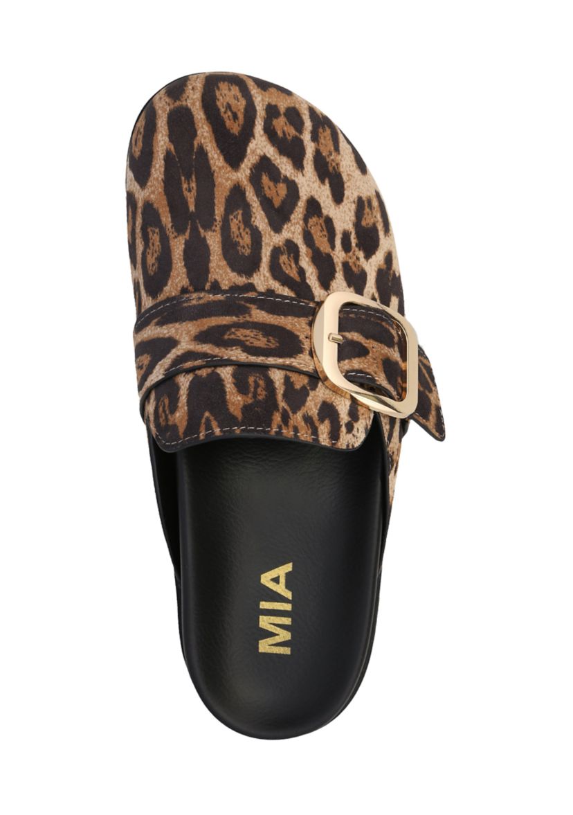 Gilia Leopard Print Clogs