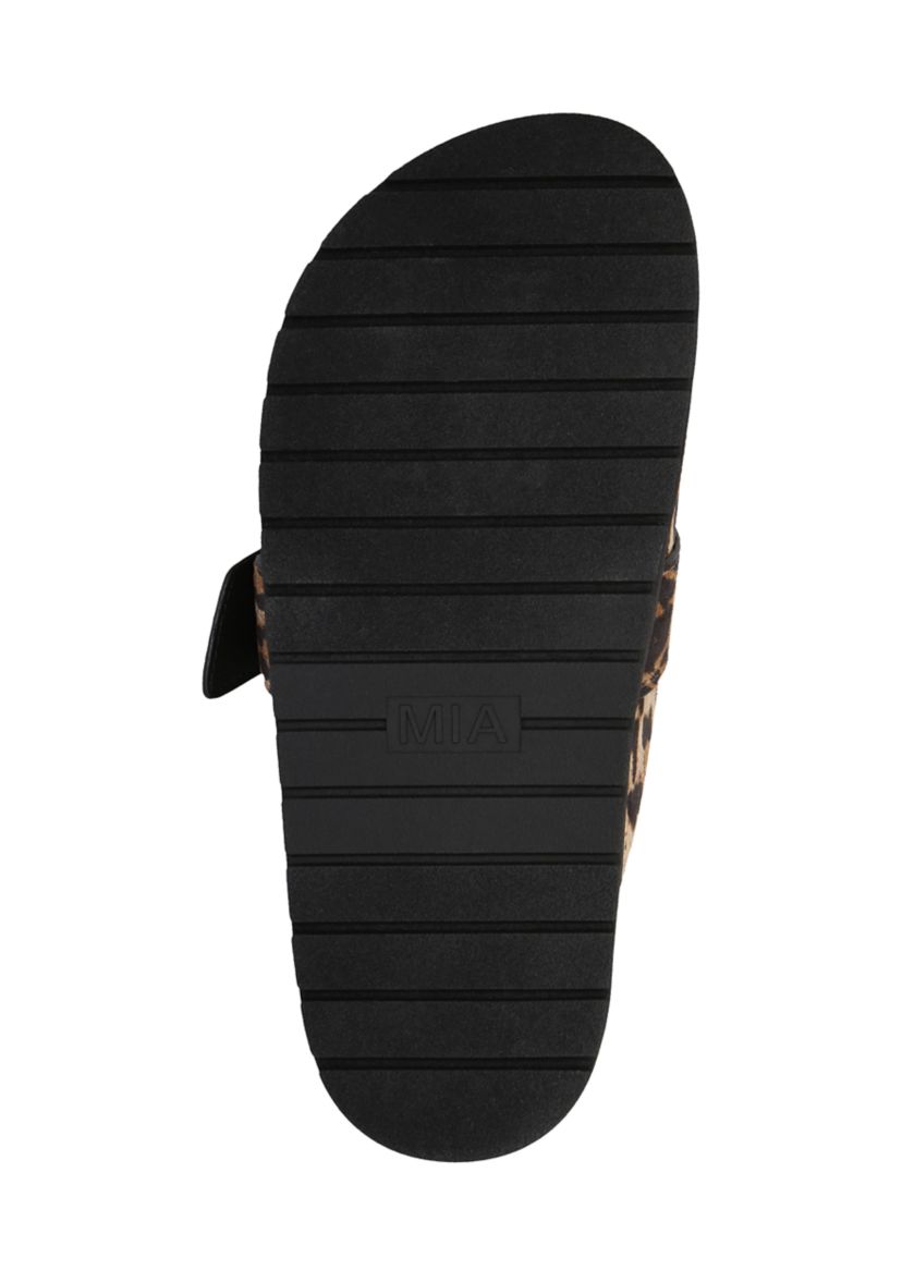 Gilia Leopard Print Clogs